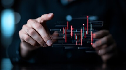 Analyzing financial trends with data visualization techniques in business environment
