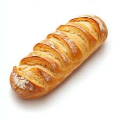 Bread Toast side view full length isolated on white background