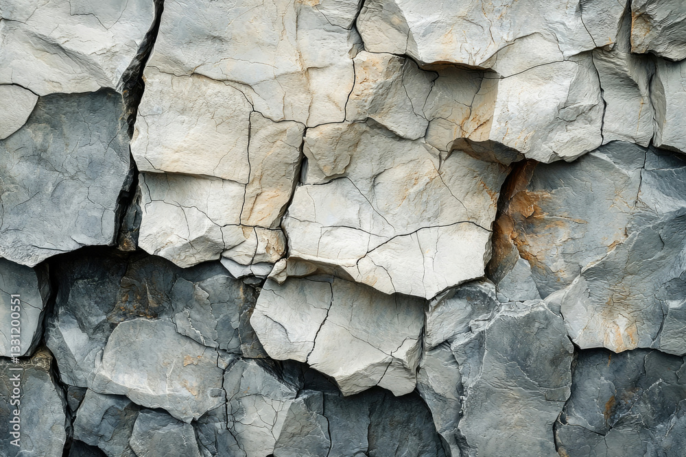 Poster a close-up shot reveals the intricate texture of a weathered rock face, showcasing a complex network