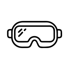 AR glasses icon, concept of augmented reality in the metaverse 