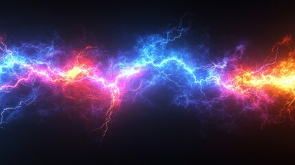 Obraz premium Clashing electric energy