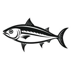 Fototapeta premium Fish vector on white background