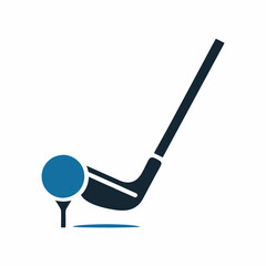 Clean and Professional Golf Equipment Illustration.