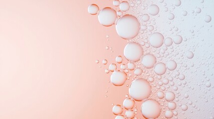 Abstract Oil Bubbles Oil bubbles suspended in a transparent liquid, creating a three dimensional and visually captivating abstract composition.