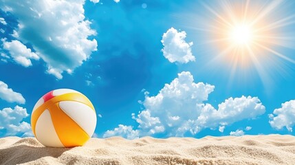 Beach volleyball action sunny beach sports image vibrant environment close-up view summer fun