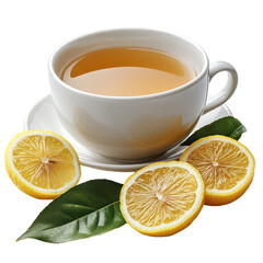 A cup of green tea isolated on Cutout background.PNG