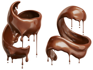 melted chocolate dripping
