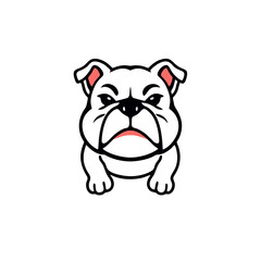 Bold and Strong Bulldog Vector Emblem