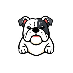 Bold and Strong Bulldog Vector Emblem