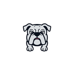 Bold and Strong Bulldog Vector Emblem