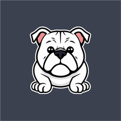 Bold and Strong Bulldog Vector Emblem