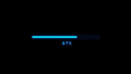 Loading progress bar illustration. Downloading, Upload symbol.