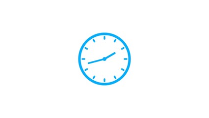 Clock icon illustration. Stopwatch analog clock symbol.