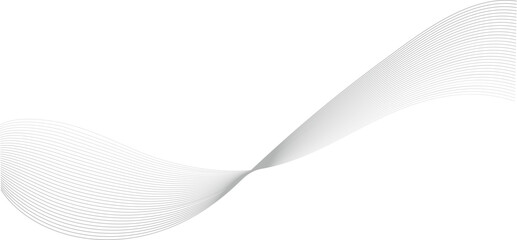 Abstract gray wave curve lines abstract background with flowing, backdrop design for business, presentation, banner - vector
