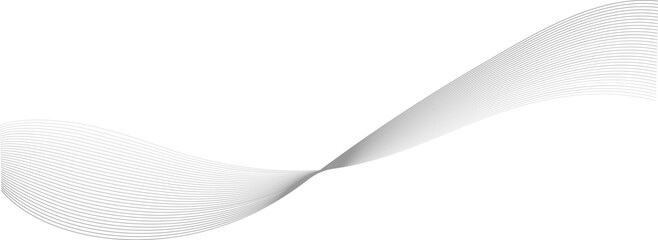 Gray wave curve lines abstract background with flowing, backdrop design for business, presentation, banner - vector