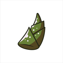 Shoots Bamboo Shoots, a staple asian cuisine vegetable Illustration high-quality Editable Vector