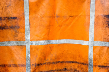 ull Frame Shot Of Orange Tarpaulin