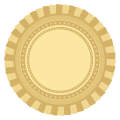 Award Gold Medal Vector Illustration