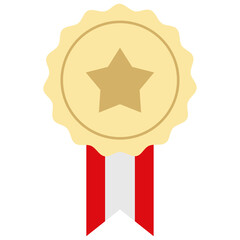 Award Gold Medal Vector Illustration