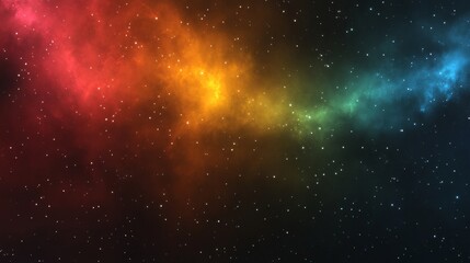 Galaxy Background, with Stars and colorful Nebula Clouds. Outer Space Astronomy image showing an Interstellar Celestial view of the Cosmos 
