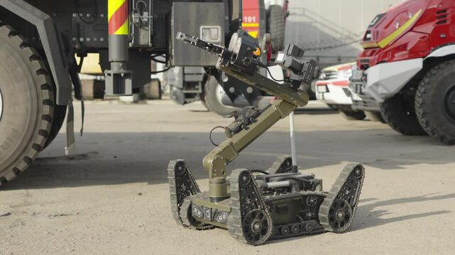 The sapper robot for remote explosive ordnance disposal