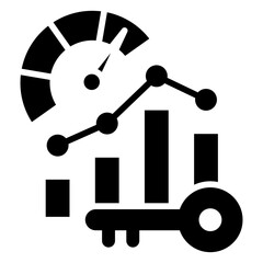 Key Performance Indicator Glyph Icon