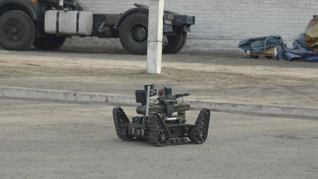 The sapper robot for remote explosive ordnance disposal