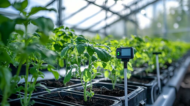Advanced smart agriculture sensors enhance precision farming by monitoring soil moisture, crop health, and environmental conditions in a modern farm setup.