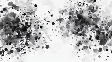 Obraz premium Abstract Black and White Watercolor Ink Splatter Background Texture