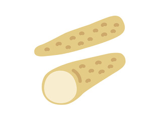 山芋のアイコンのイラスト