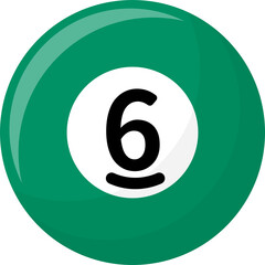Color block ball sport icon-Billiard
