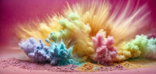 Explosion of Vibrant Colors