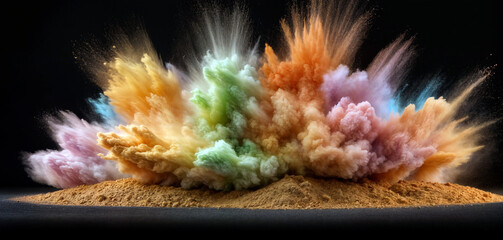 Explosion of Vibrant Colors