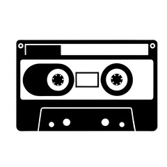 Fototapeta premium Vintage audio cassette tape isolated on white background