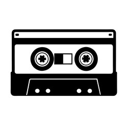 Obraz premium Vintage audio cassette tape isolated on white background