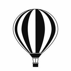 Obraz premium Colorful hot air balloon flying in the sky for adventure and travel illustration