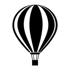 Obraz premium Colorful hot air balloon flying in the sky for adventure and travel illustration