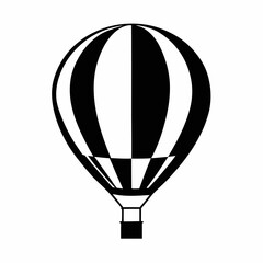 Obraz premium Colorful hot air balloon flying in the sky for adventure and travel illustration