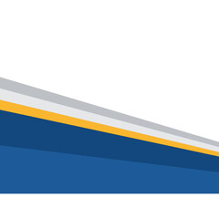 Blue and Gold Corner Border Design Vector