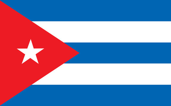 Illustration of Republic of Cuba flag
