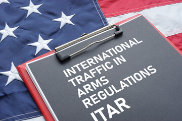 The International Traffic in Arms Regulations ITAR is shown using the text