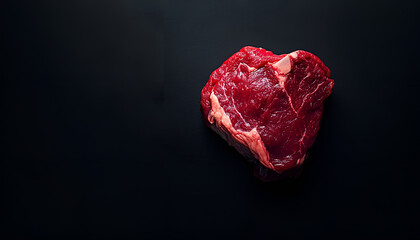 premium beef, artistic arrangement, high-contrast lighting, no text, luxurious aesthetic