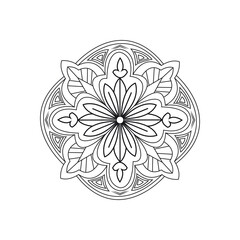 Decorative Minimal Mandala Design for Unique Artistic Creations