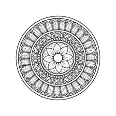 Elegant Minimal Mandala Design Illustration Artwork for Aesthetic Appeal