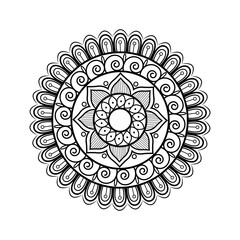 Contemporary Minimal Mandala Artwork with Geometric Patterns