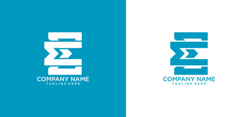 Luxury initial letter E logo design