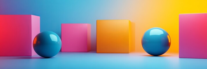 Fototapeta premium 3d colors gradient for ads 