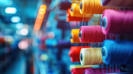 Textile warping machine aligning threads for large-scale fabric weaving