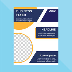 Vector business conference flyer print template