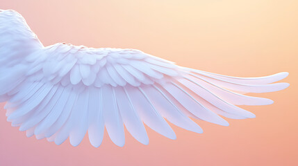 "Pure White Angel Wings Isolated on Transparent Background – Ethereal and Divine Feathered Wings"

